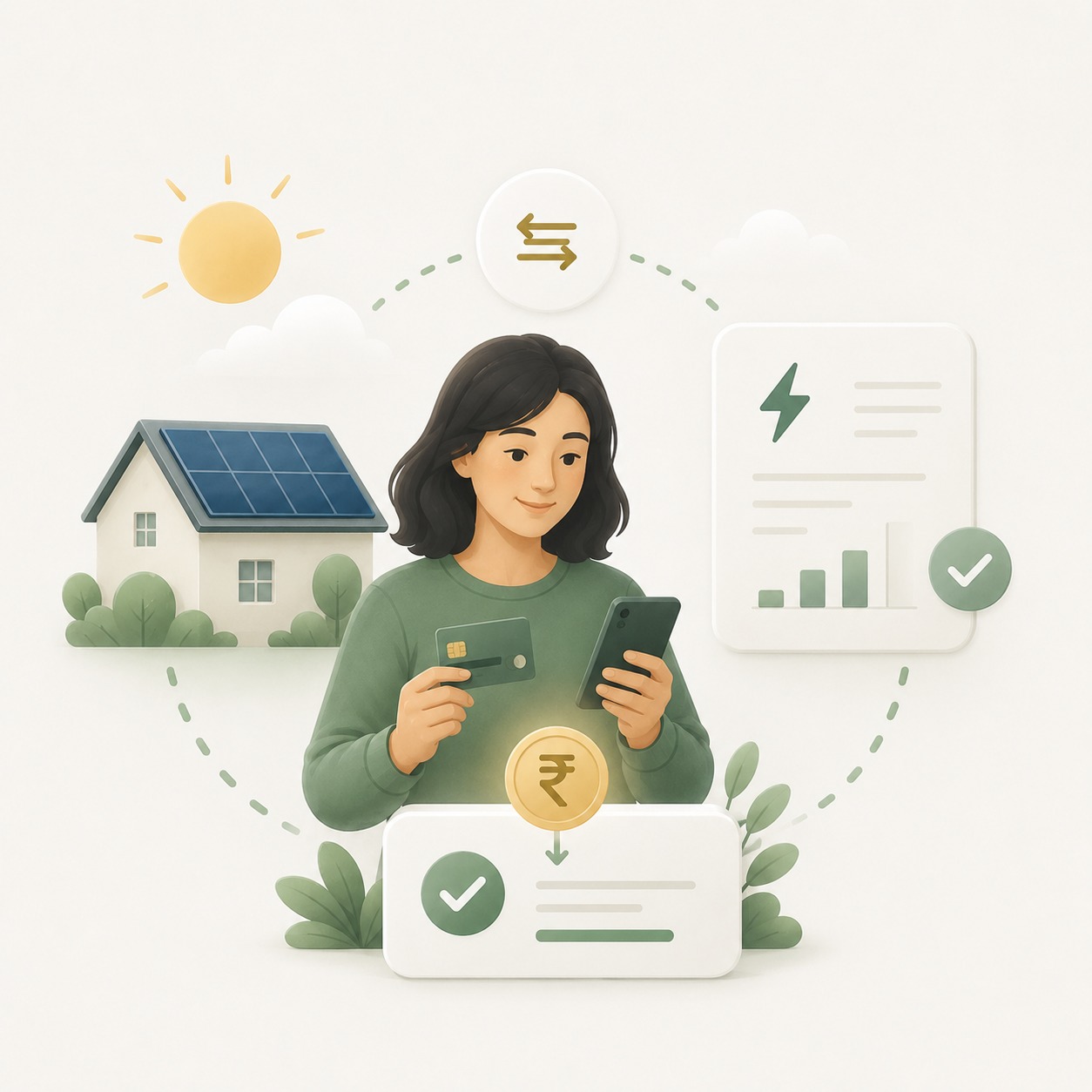 Customer receiving eligible Smart Cash in a registered bank account
